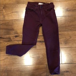 DL1961, 4T, Chloe Moto in Burgundy